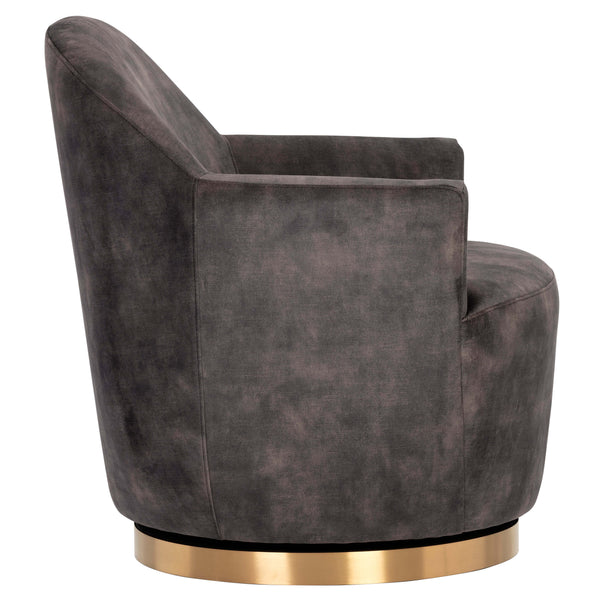 Home Fashion Casey Swivel Chair Nono Shitake