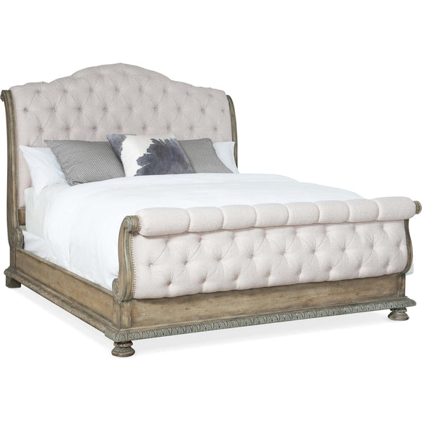 home fashion Castella King Tufted Bed Natural Tan
