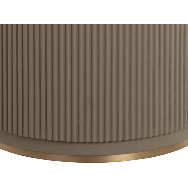 Home Fashion Cataldi Round Dining Table Taupe