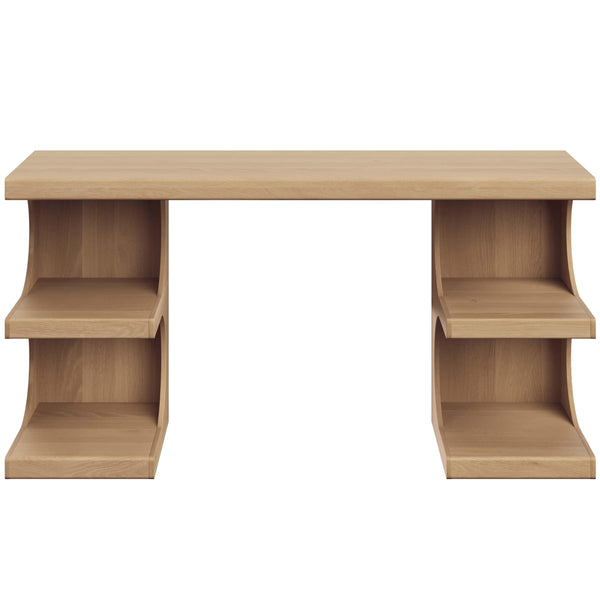 Home Fashion Catrine Desk Rustic Oak