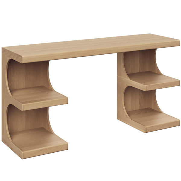 home fashion Catrine Desk Rustic Oak