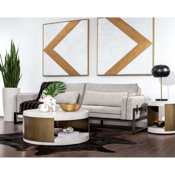 Home Fashion Cavette Coffee Table White