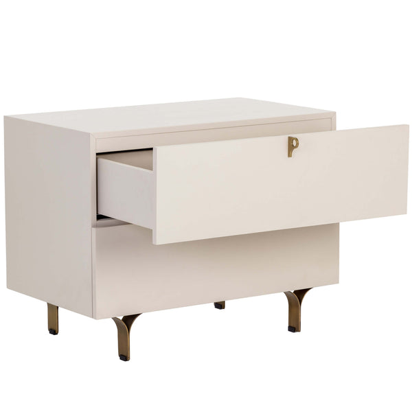 Home Fashion Celine Large Nightstand Cream