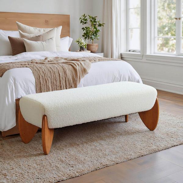 Home Fashion Charm Bench Ivory