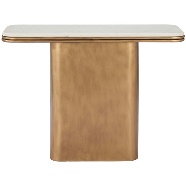 Home Fashion Cher Console Table White Terrazzo