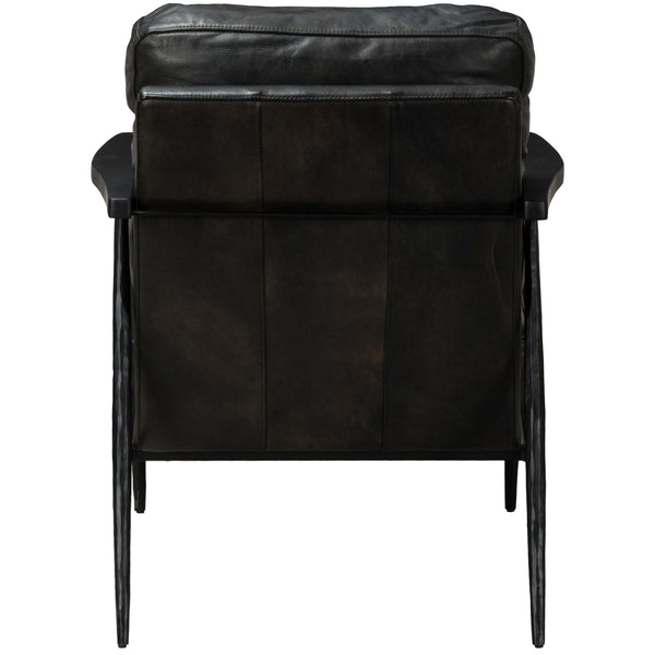 Home Fashion Christopher Leather Chair Black