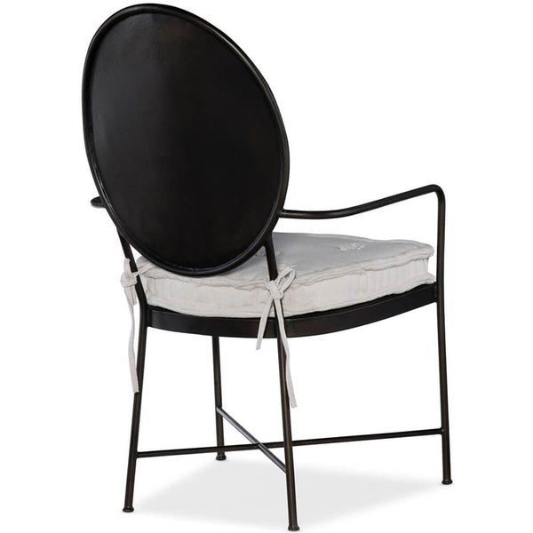Home Fashion Ciao Bella Metal Arm Chair Set Of 2