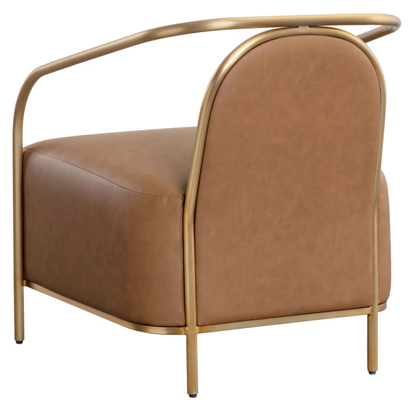 Home Fashion Cicero Leather Chair Milliken Cognac