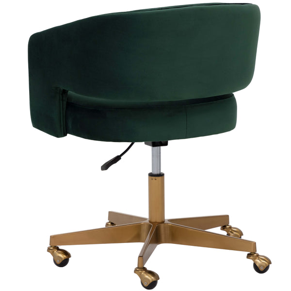 Home Fashion Claren Office Chair Deep Green Sky