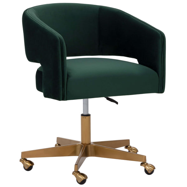 home fashion Claren Office Chair Deep Green Sky