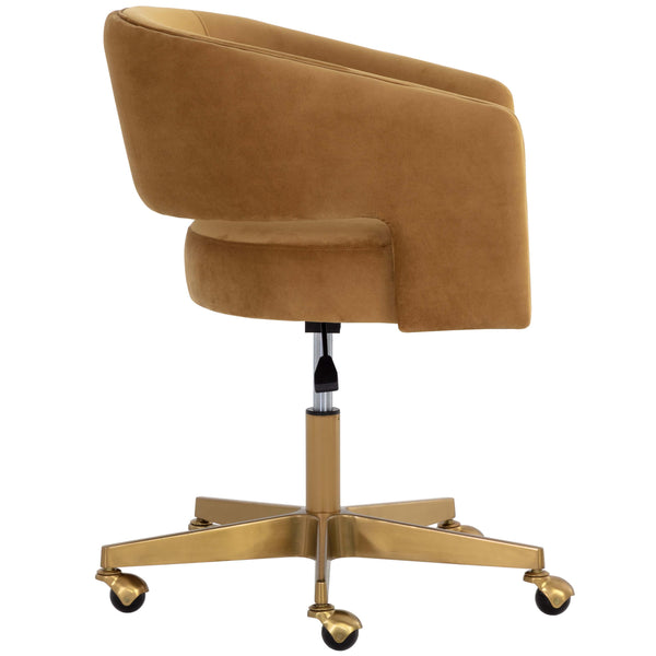 Home Fashion Claren Office Chair Gold Sky