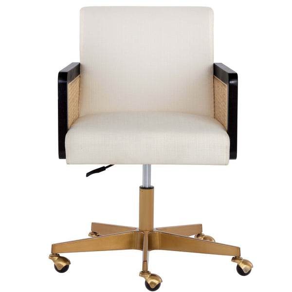 Home Fashion Claudette Office Chair Linoso Ivory