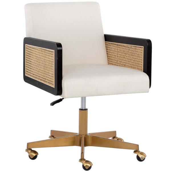 home fashion Claudette Office Chair Linoso Ivory