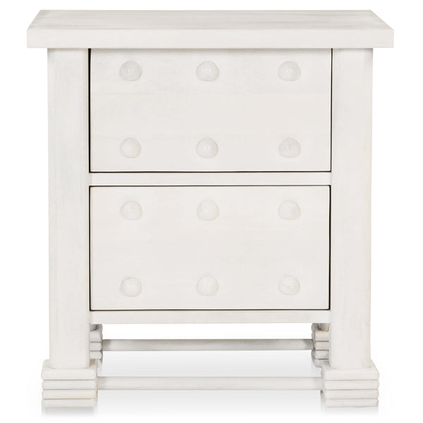 Home Fashion Clement Nightstand Whitewashed