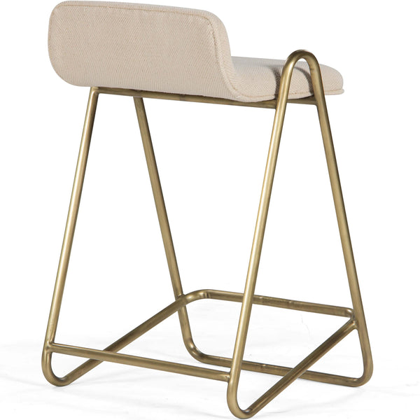 Home Fashion Clipper Counter Stool Antique Brass