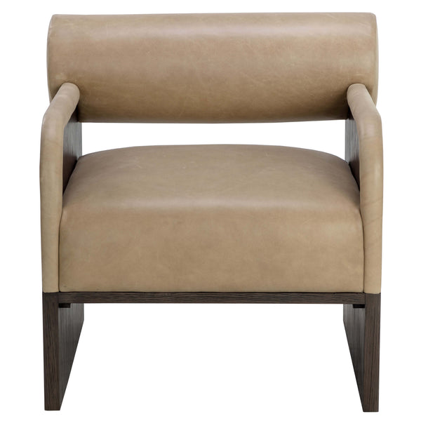 Home Fashion Coburn Leather Chair Sahara Sand