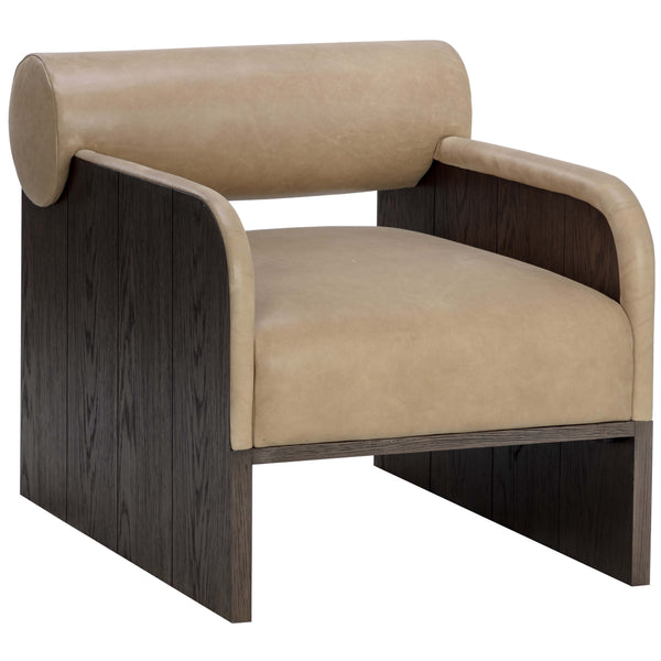 home fashion Coburn Leather Chair Sahara Sand