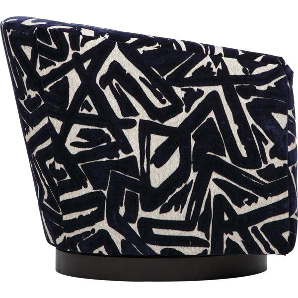 Home Fashion Coltrane Swivel Chair ACDC Indigo