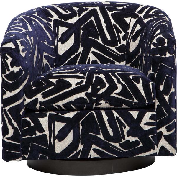 Home Fashion Coltrane Swivel Chair ACDC Indigo