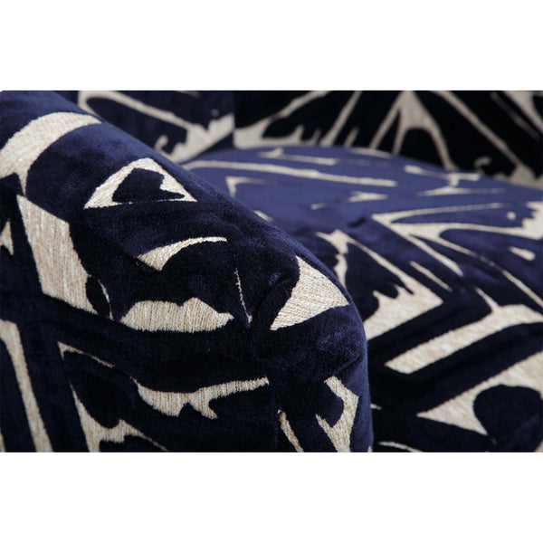 Home Fashion Coltrane Swivel Chair ACDC Indigo