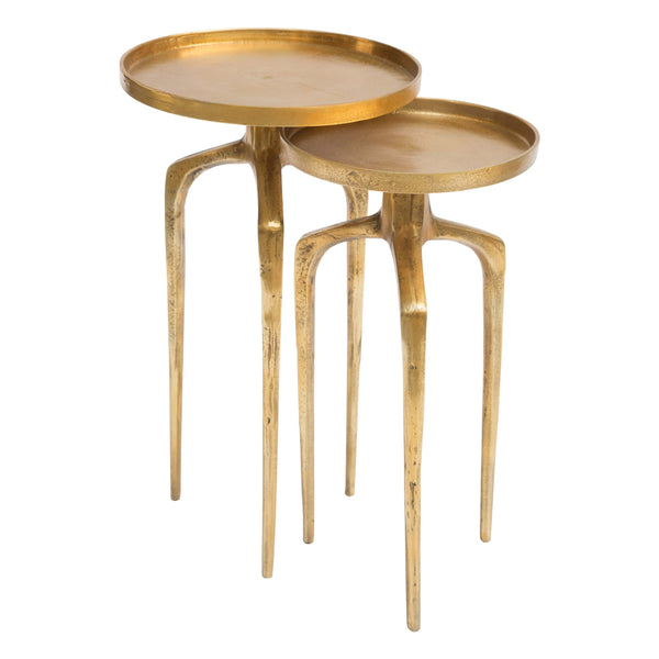 home fashion Como Accent Table Set Antique Gold