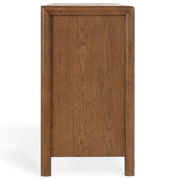 Home Fashion Corda 6 Drawer Dresser Brown/Natural