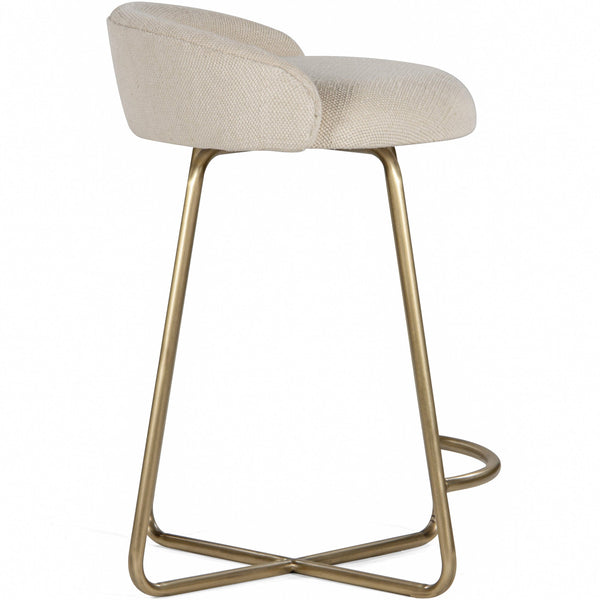 Home Fashion Corsica Counter Stool Antique Brass