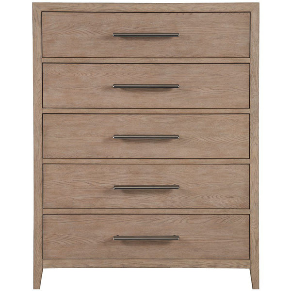 Home Fashion Cove 5 Drawer Chest Gray Oak