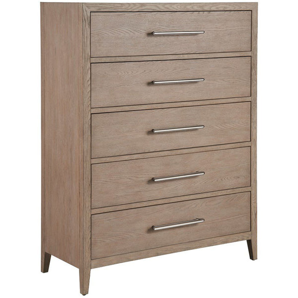 home fashion Cove 5 Drawer Chest Gray Oak