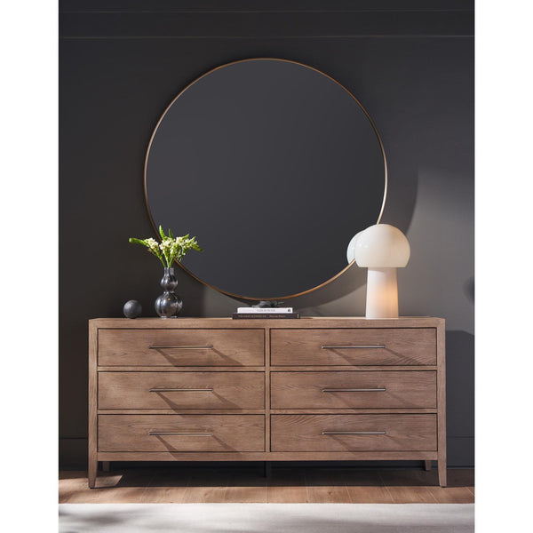 Home Fashion Cove 6 Drawer Dresser Gray Oak