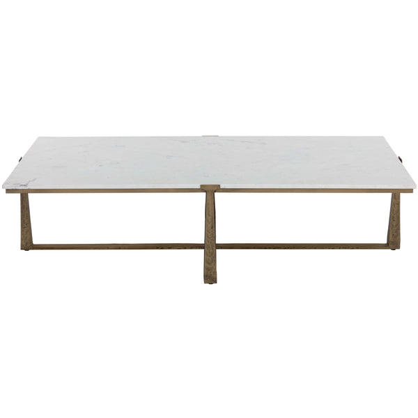 Home Fashion Cowell Coffee Table Antique Brass