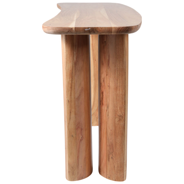 Home Fashion Curved Leg Console Natural