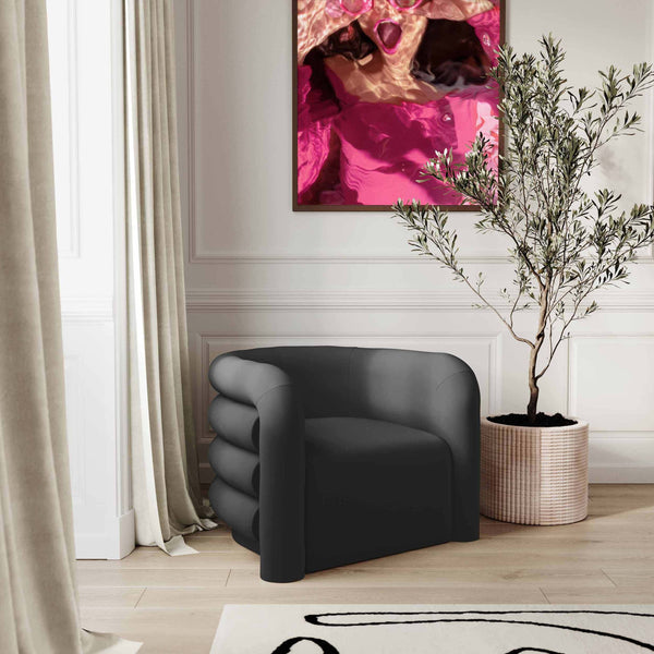 Home Fashion Curves Lounge Chair Black