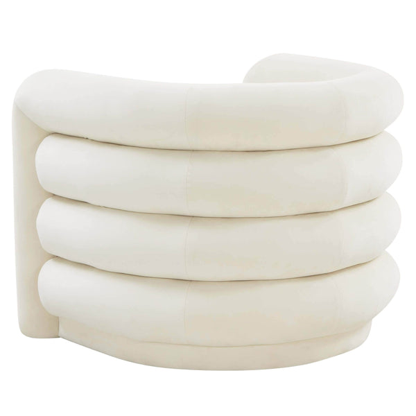 Home Fashion Curves Lounge Chair Cream