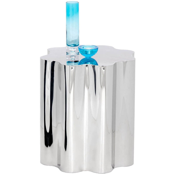 Home Fashion Dahlia Side Table Polished Stainless