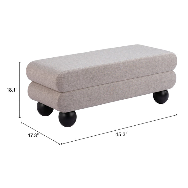 Home Fashion Davao Bench Gray