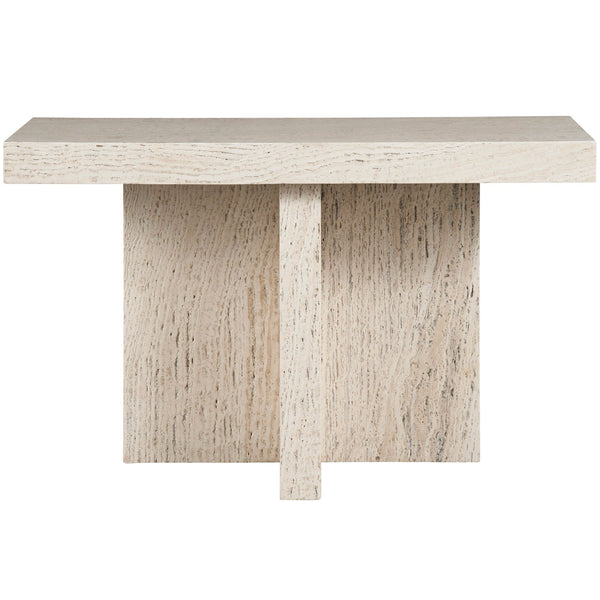 Home Fashion Daxton Console Table White Travertine
