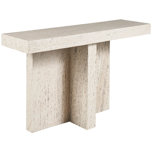 home fashion Daxton Console Table White Travertine