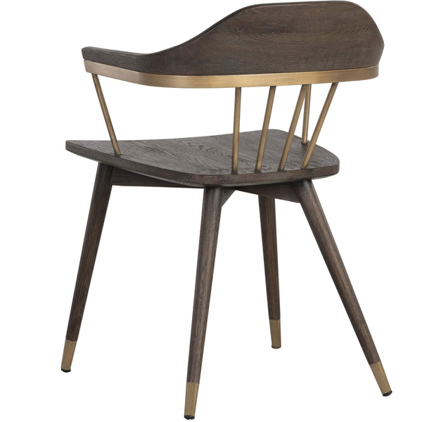 Home Fashion Demi Dining Chair Dark Brown Set Of 2