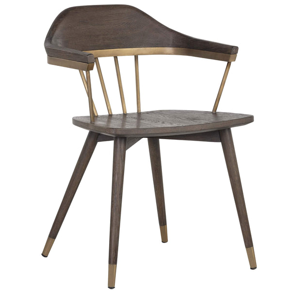 home fashion Demi Dining Chair Dark Brown Set of 2