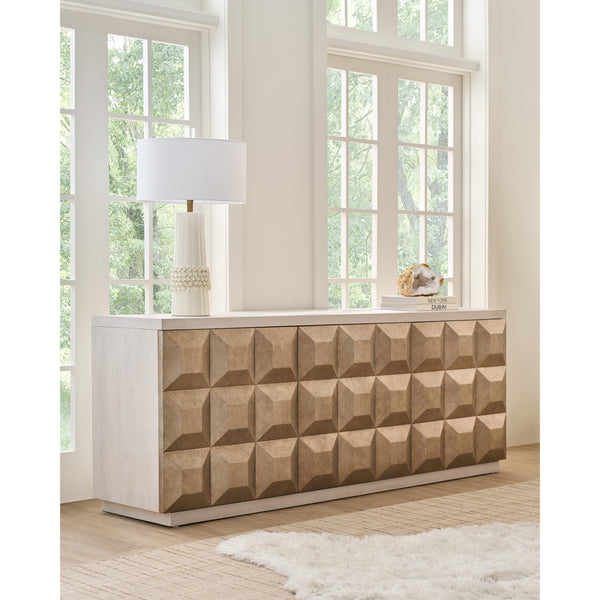 Home Fashion Dolce Credenza White Oak