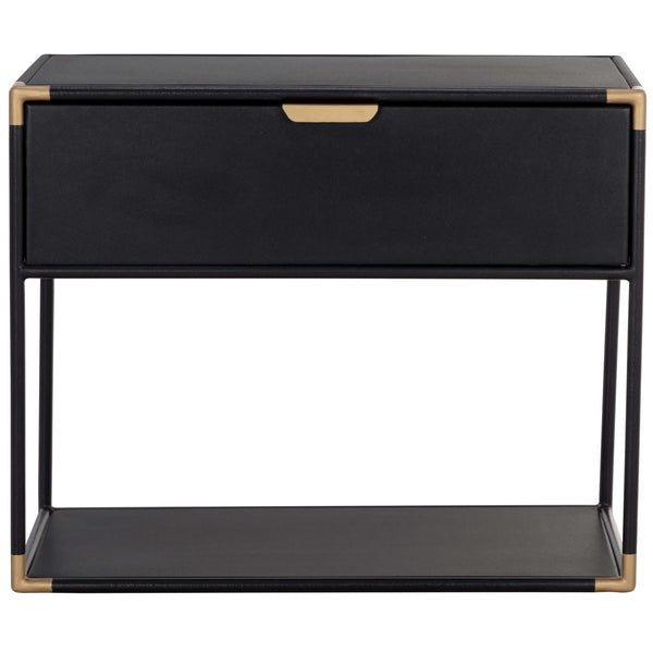 Home Fashion Doone Nightstand Black