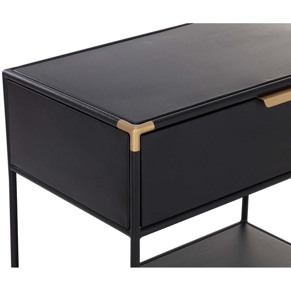 Home Fashion Doone Nightstand Black