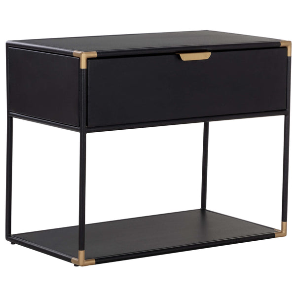 home fashion Doone Nightstand Black