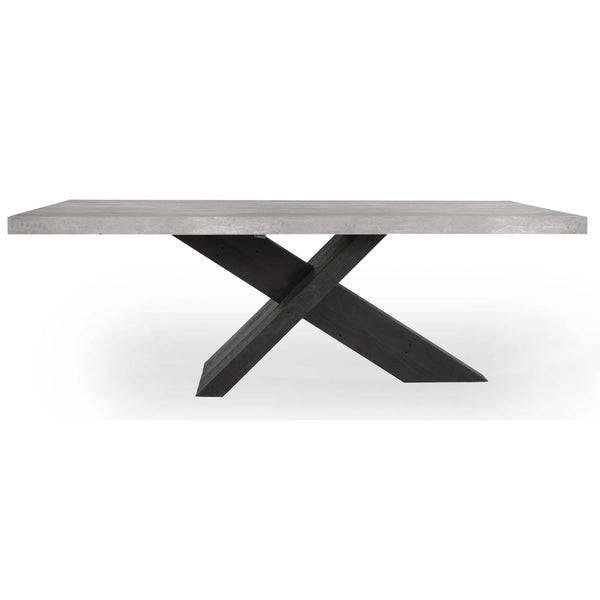 Home Fashion Durant 84" Dining Table Carbon Black