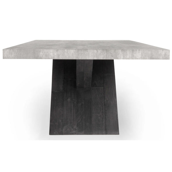 Home Fashion Durant 84" Dining Table Carbon Black