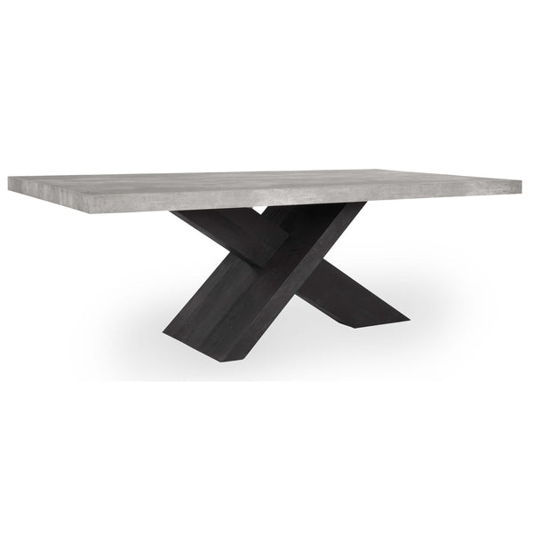Home Fashion Durant 84" Dining Table Carbon Black