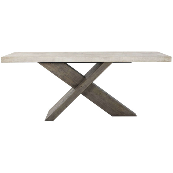 Home Fashion Durant Console Table Distressed Gray