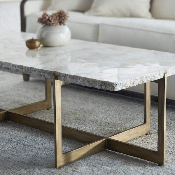 Home Fashion Durham Fossilized Clam Coffee Table
