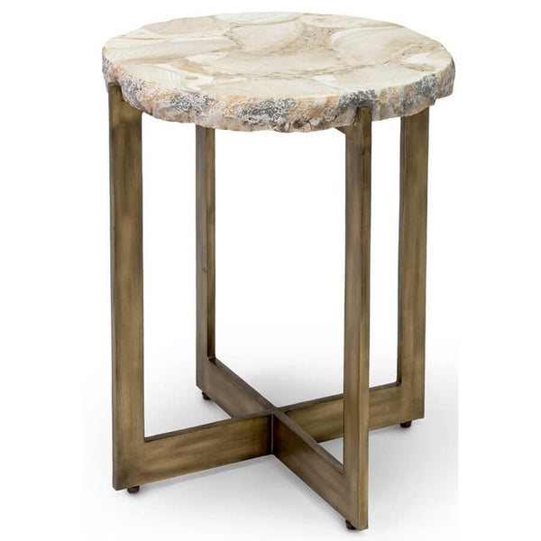 home fashion Durham Fossilized Clam Side Table